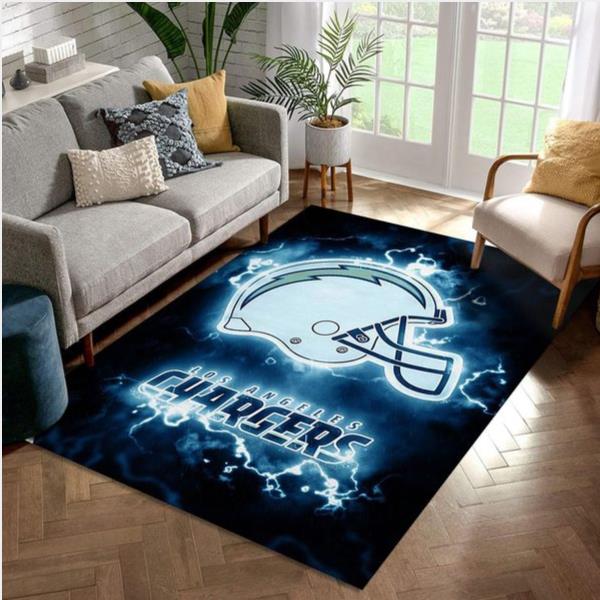 Los Angeles Chargers NFL Rug Bedroom Rug US Gift Decor