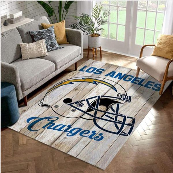 Los Angeles Chargers Nfl Area Rug Bedroom Rug Home US Decor