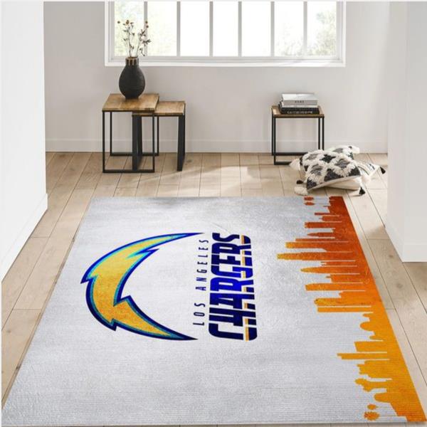Los Angeles Chargers Nfl Area Rug Kitchen Rug Home Decor Floor Decor