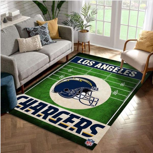 Los Angeles Chargers Nfl Rug Living Room Rug Home Decor Floor Decor