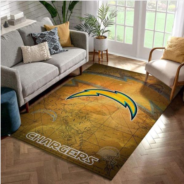 Los Angeles Chargers Nfl Team Rug Living Room Rug US Gift Decor