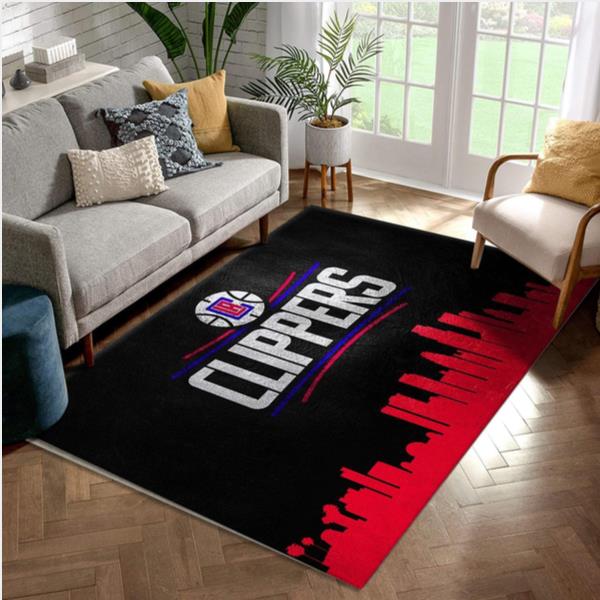 Los Angeles Clippers Area Rug For Christmas Kitchen Rug Home US Decor