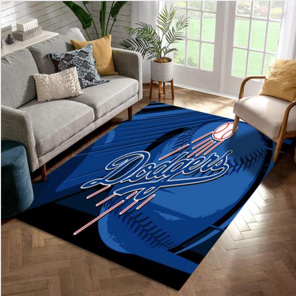 Los Angeles Dodgers Baseball Team Area Rug Living Room Rug Christmas Gift US Decor