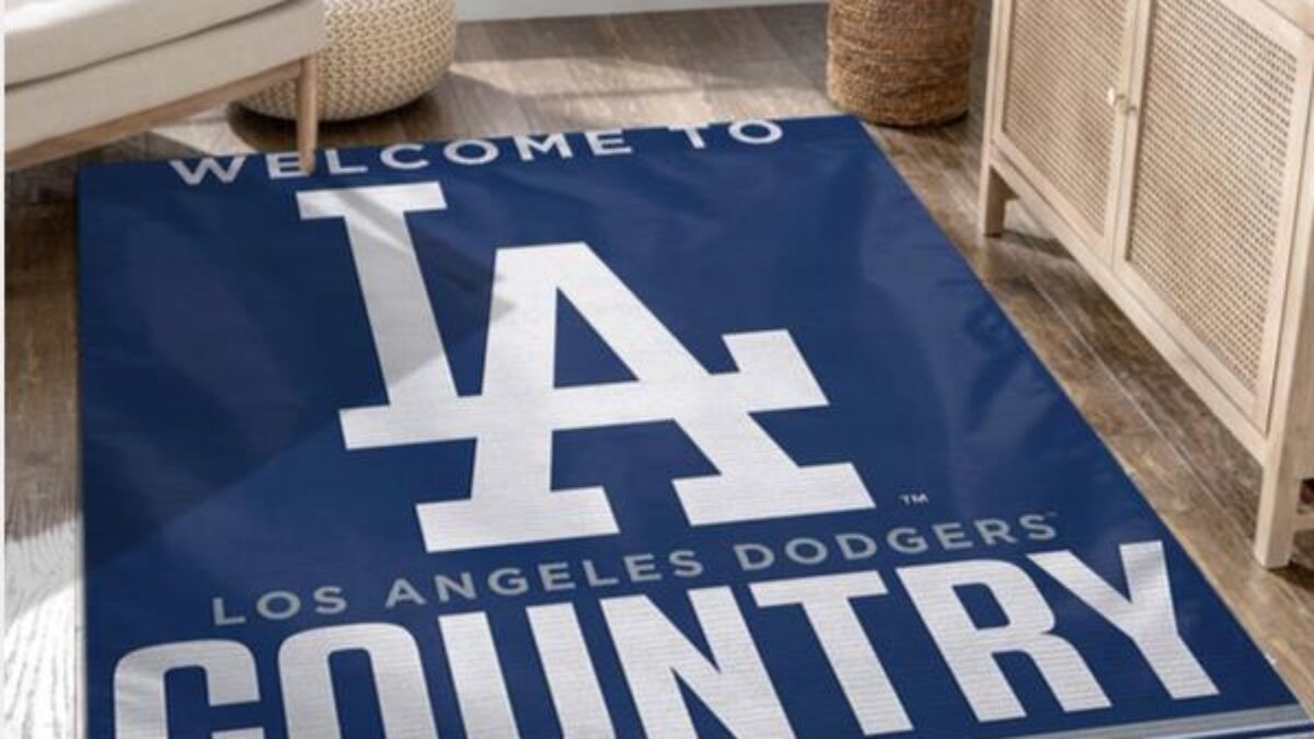 MLB - Los Angeles Dodgers 'La' Starter Rug 19x30
