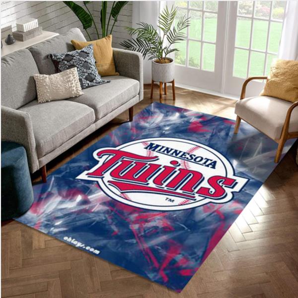 MLB Team Minnesota Twins Area Rug Living Room Rug Home Decor Floor Decor
