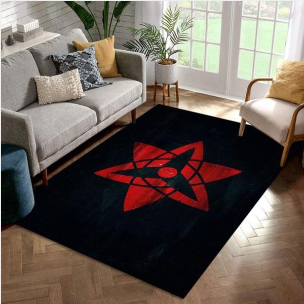 Mangekyou Sharingan Area Rug For Gift Living Room Rug Home Decor Floor Decor