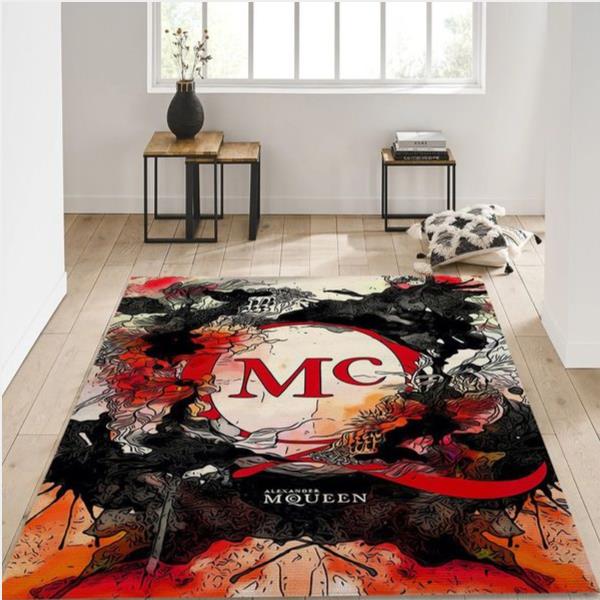 Mcqueen Rug Fashion Brand Rug Christmas Gift Us Decor