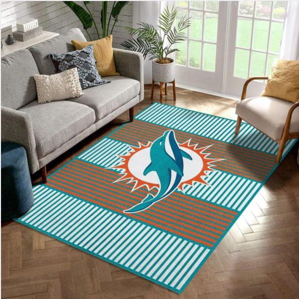 Miami Dolphins Imperial Champion Rug Nfl Area Rug Carpet Living Room And Bedroom Rug Home Decor Floor Decor