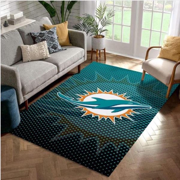 Miami Dolphins - Nfl Area Rug For Christmas Living Room Rug Home Decor Floor Decor