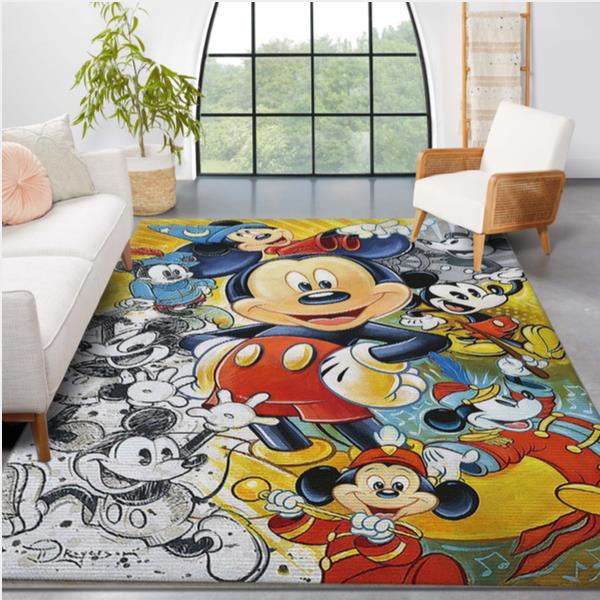 Mickey Mouse Area Rug Disney Floor Decor The US Decor