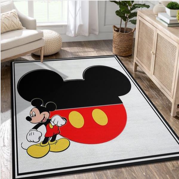 Mickey Mouse Head Pattern4 Area Rug For Christmas Living Room And Bedroom Rug Us Gift Decor