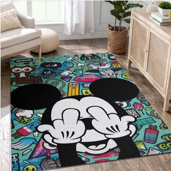 Mickey Mouse Rug Disney Floor Decor The US Decor