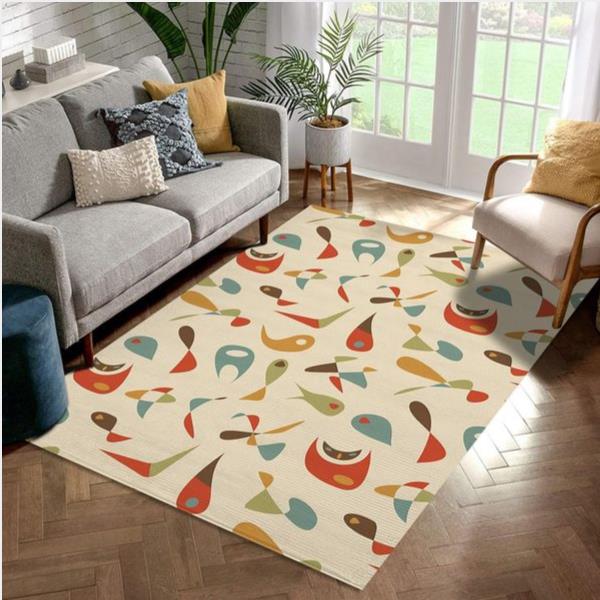 Midcentury Pattern 106 Area Rug Living Room And Bedroom Rug Christmas Gift Us Decor
