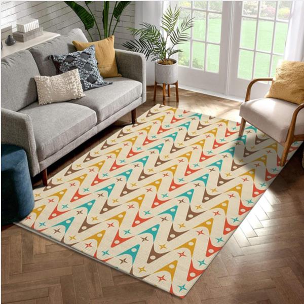 Midcentury Pattern 110 Area Rug For Christmas Living Room Rug Home US Decor