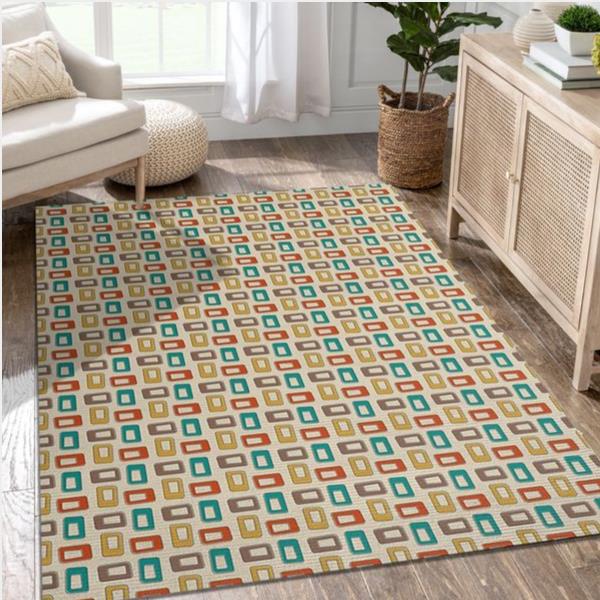 Midcentury Pattern 13 Area Rug Living Room And Bedroom Rug Us Gift Decor