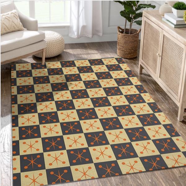 Midcentury Pattern 54 Area Rug Gift for fans Home Decor Floor Decor