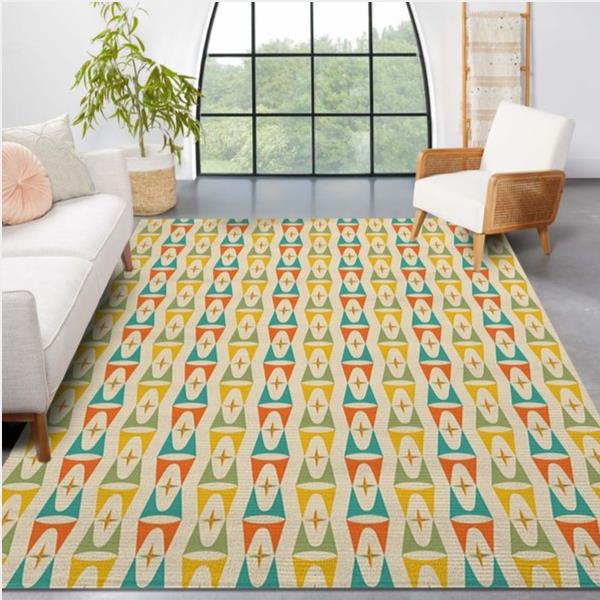 Midcentury Pattern 85 Area Rug Living Room And Bedroom Rug Us Gift Decor