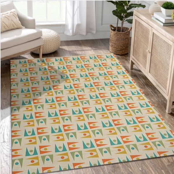 Midcentury Pattern 86 Area Rug Carpet Kitchen Rug Home US Decor - Peto Rugs