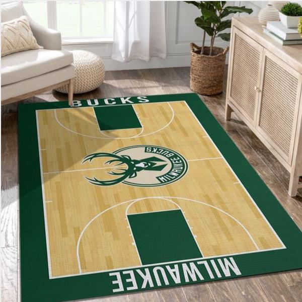 Milwaukee Bucks Nba Rug Room Carpet Sport Custom Area Floor Home Decor