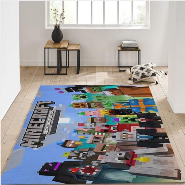 Minecraft Area Rug - Living Room Carpet Christmas Gift Floor Decor The Us Decor
