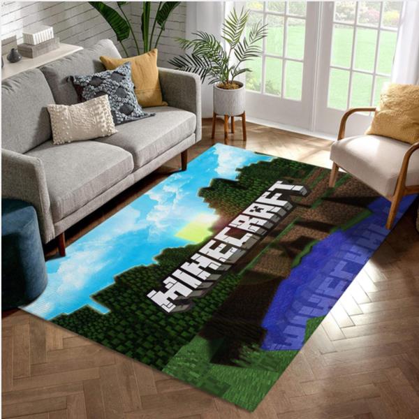 Minecraft Area Rug Living Room Rug US Gift Decor