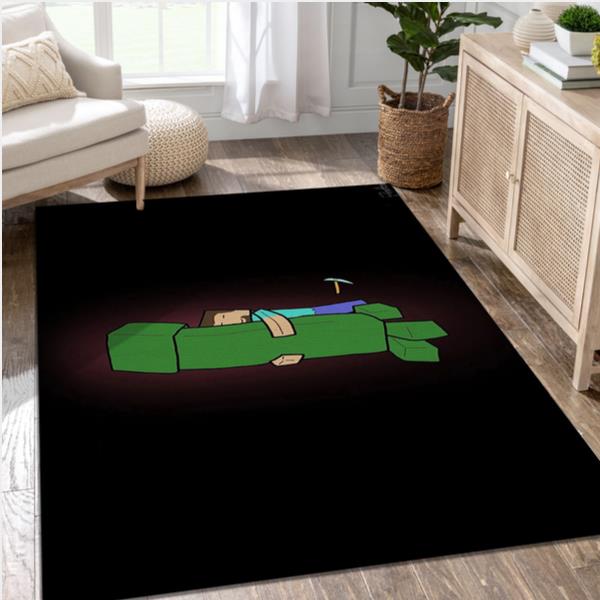 Minecraft Video Game Area Rug For Christmas Bedroom Rug