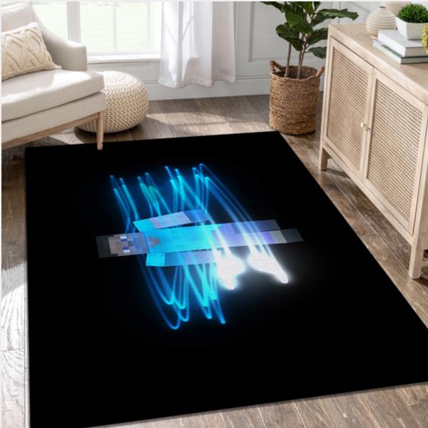 Minecraft Video Game Area Rug For Christmas Living Room Rug