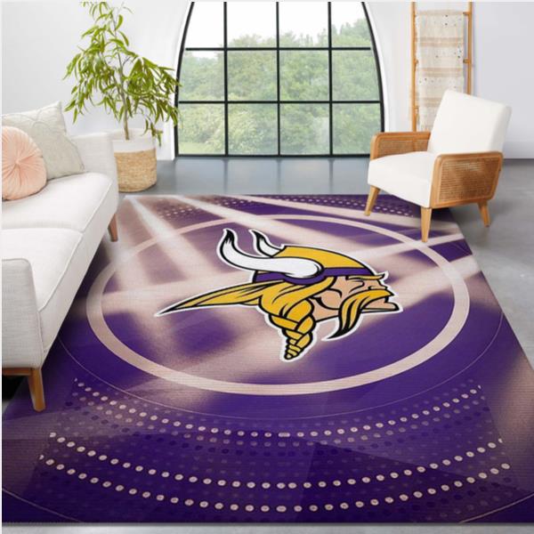 Minnesota Vikings NFL Area Rug Bedroom Rug Christmas Gift US Decor