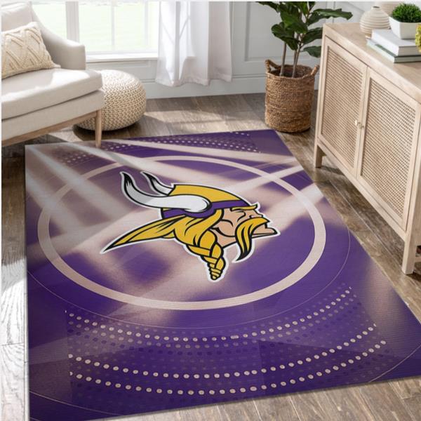 Minnesota Vikings NFL Area Rug Bedroom Rug Christmas Gift US Decor