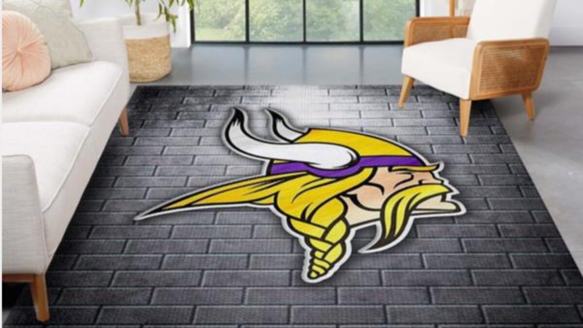 Minnesota Vikings NFL Area Rug Bedroom Rug Home US Decor - Peto Rugs