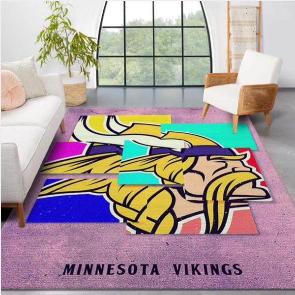 Minnesota Vikings NFL Rug Living Room Rug Christmas Gift US Decor