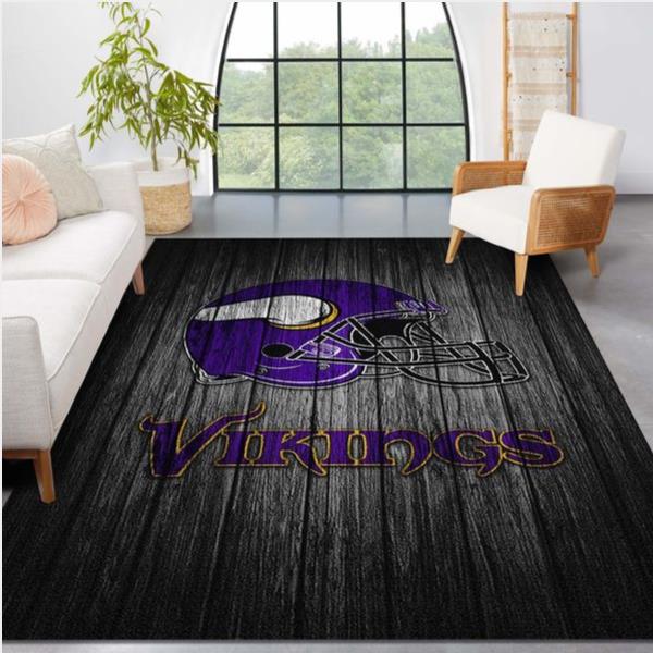 Minnesota Vikings Nfl Area Rug Bedroom Rug Us Gift Decor