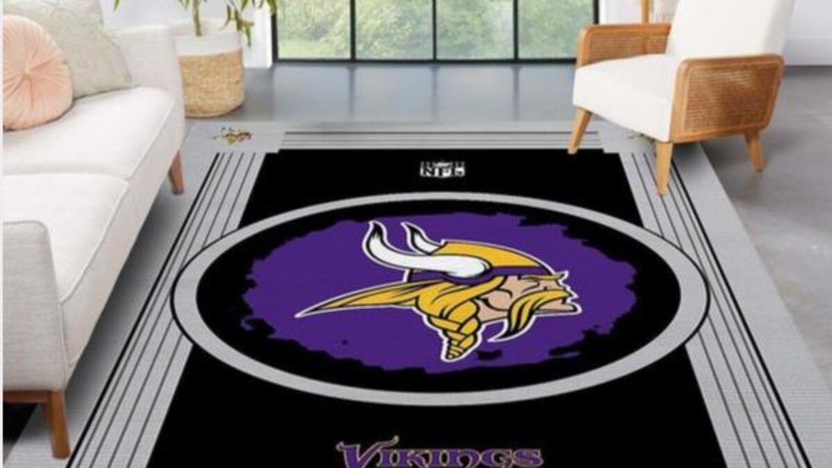 Minnesota Vikings Imperial Distressed Rug NFL Area Rug Carpet, Living room  and bedroom Rug, Floor Decor Home Decor - Travels in Translation