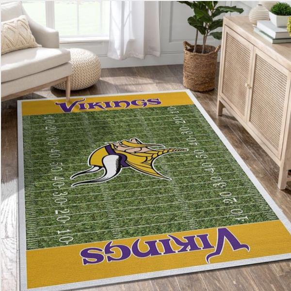 Minnesota Vikings Nfl Rug Room Carpet Sport Custom Area Floor Home Decor V4