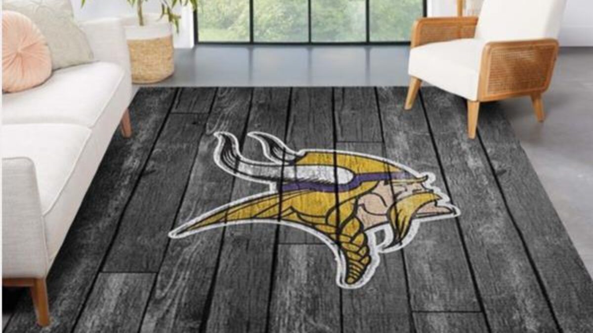 Minnesota Vikings NFL Team Spirit Area Rug