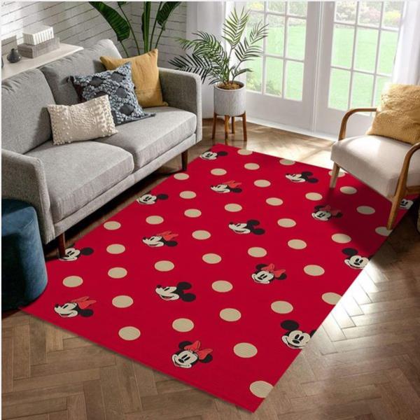 Minnie And Mickey Spot Mickey Mouse Area Rug Carpet Living Room Rug Home Decor