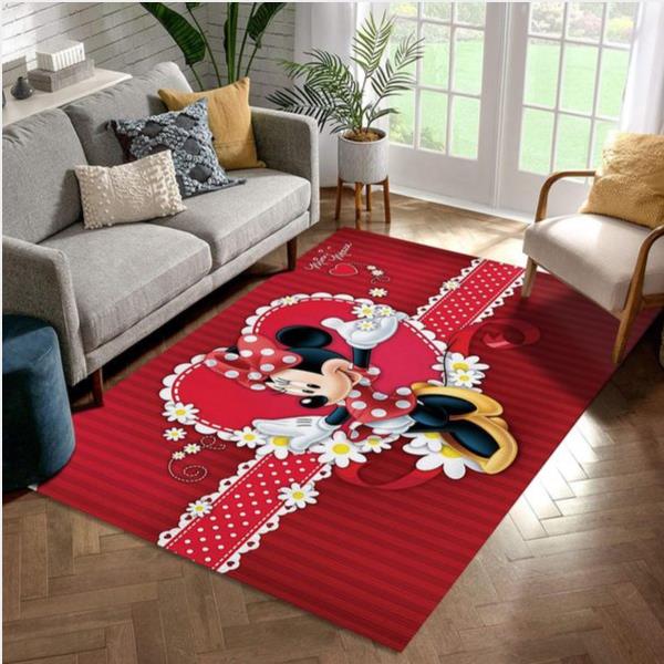 Minnie Mouse Ver12 Area Rug For Christmas Living Room Rug Home US Decor