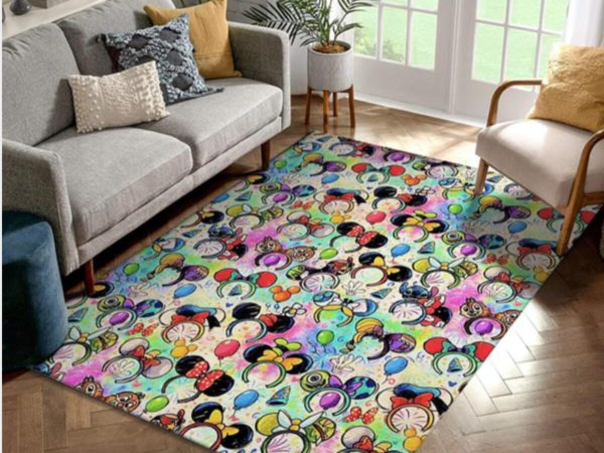 Mickey Mouse Disney Miami Dolphins NFL Living Room Carpet Rug Home