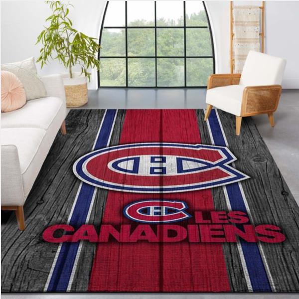Montr Al Canadiens Nhl Team Logo Style Nice Gift Home Decor Rectangle Area Rug