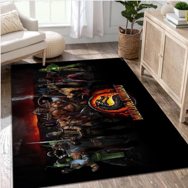 Mortal Kombat Character Video Game Area Rug Area Living Room Rug