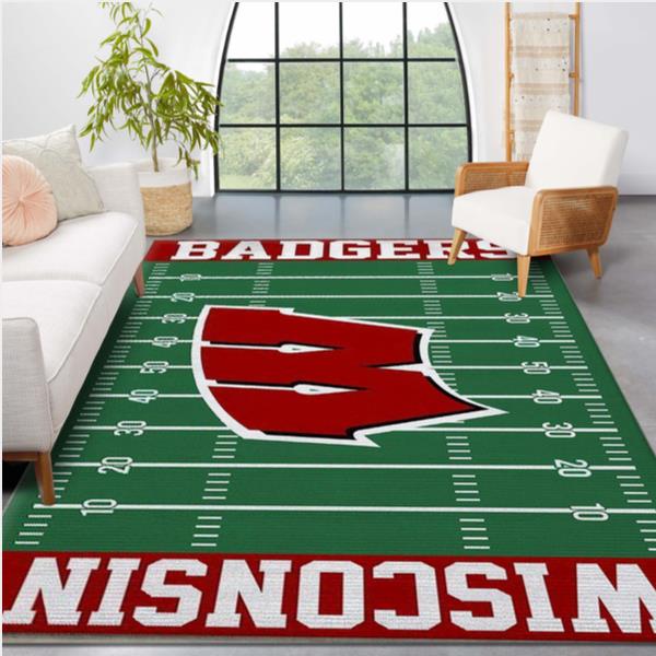 NFL Team Wisconsin Badgers Home Field Area Rug Sport Home Decor