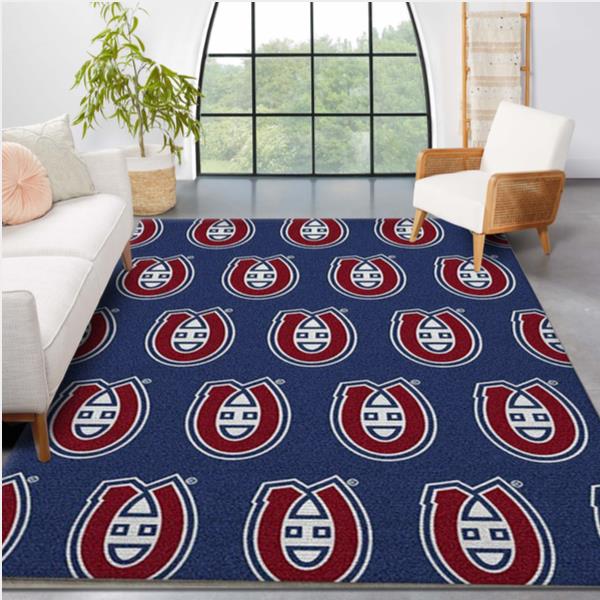 NHL Repeat Montreal Canadians Area Rug Kitchen Rug Home Decor Floor Decor