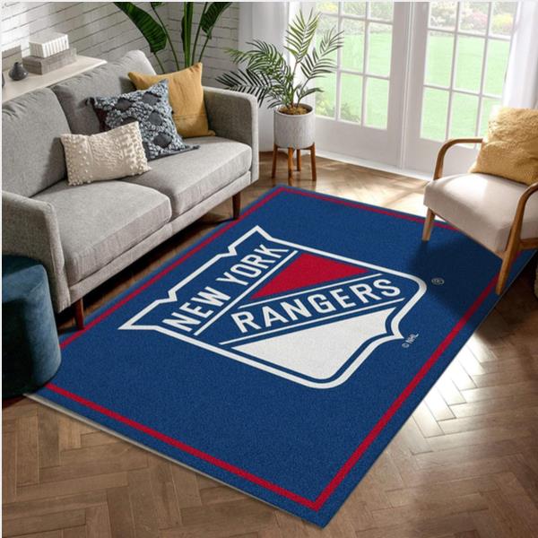 NHL Spirit New York Rangers Area Rug Carpet Living Room Rug Family Gift US Decor