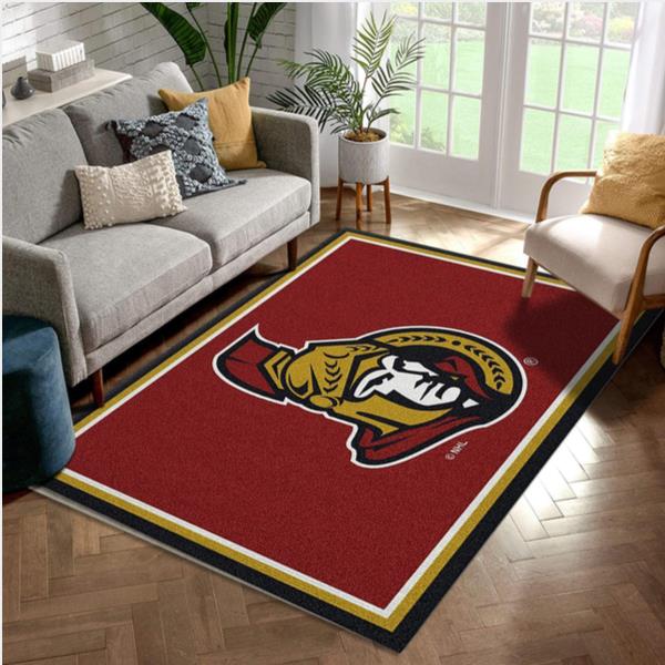NHL Spirit Ottawa Senators Area Rug Carpet Bedroom Rug Family Gift US Decor