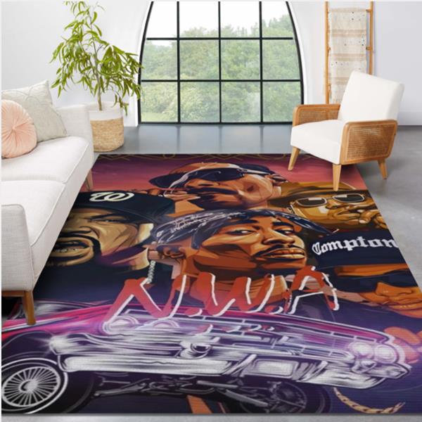 NWA Music Rap Hip Hop Boy Band Area Rug Carpet Bedroom Family Gift US Decor
