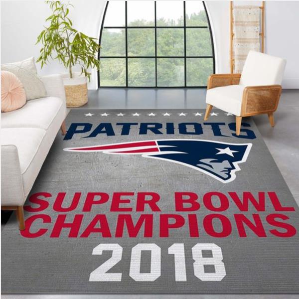 New England Patriots 2018 Nfl Football Team Area Rug For Gift Bedroom Rug Us Gift Decor