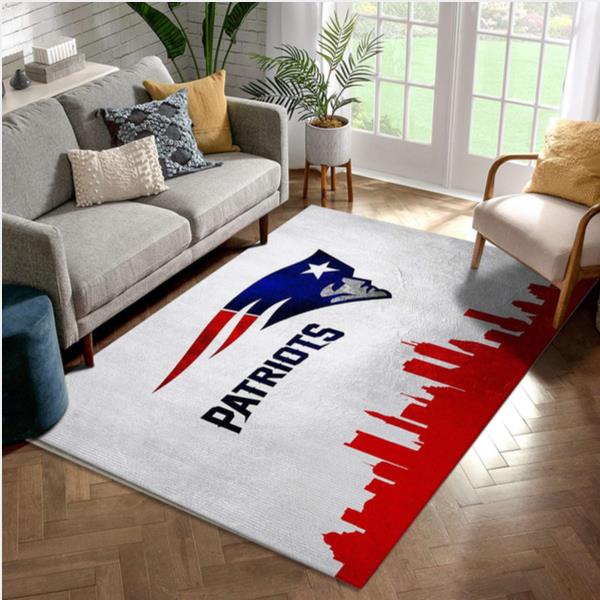 New England Patriots NFL Area Rug Living Room Rug Christmas Gift US Decor