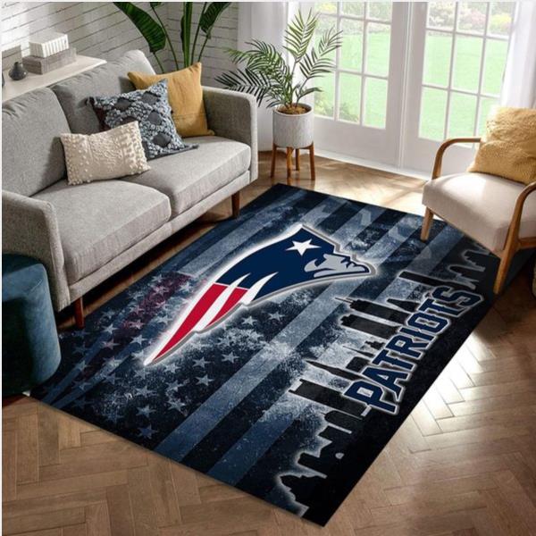 New England Patriots Nfl Area Rug For Christmas Living Room Rug US Gift Decor