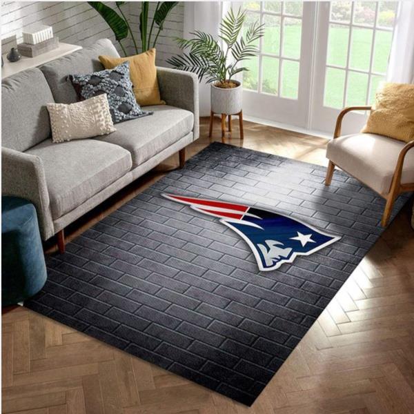 New England Patriots Nfl Rug Living Room Rug Home Decor Floor Decor