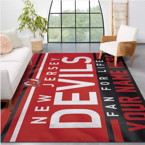 New Jersey Devils Personal NHL Area Rug Carpet Sport Living Room Rug